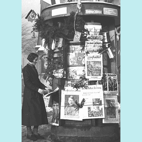 Nach der Machtübernahme des Saargebiets durch die Nationalsozialisten 1935 wurde auch die Saarbrücker Zeitung gleichgeschaltet, Foto: Fritz Mittelstaedt (c)Stadtarchiv Saarbrücken, NL M